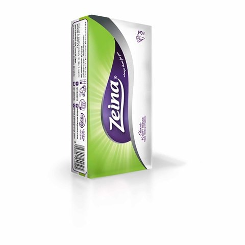 Zeina Pocket Tissues - 10 Tissues Pack Of 10