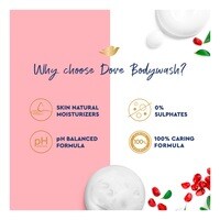 Dove Go Fresh Refreshing Body Wash With Renew Blend Technology Pomegranate And Hibiscus Tea With &frac14; Moisturising Cream 500ml