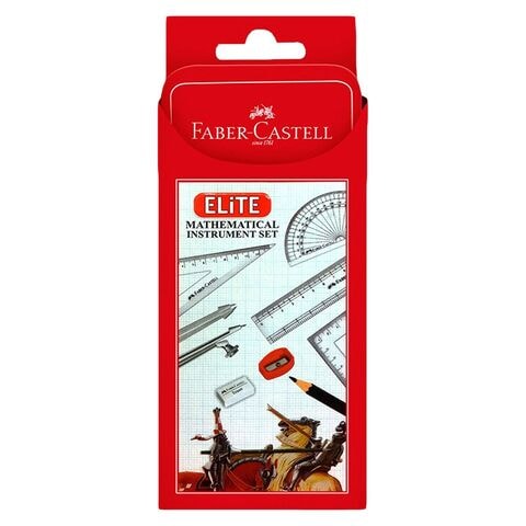 Faber-Castell Elite Mathematical Instrument Set Multicolour 9 PCS