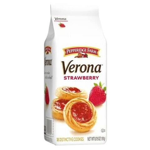 Buy Pepperidge Farm Verona Strawberry Cookies 191g Online - Shop Food ...