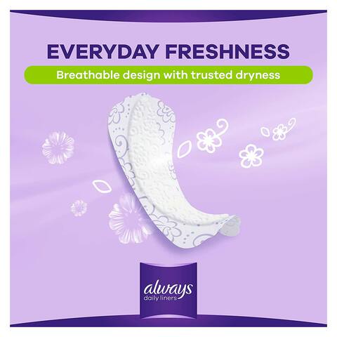 Always Daily Liners Multiform With Fresh Scent - 20 Pads