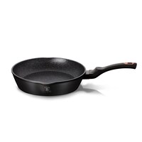 Berlinger Haus Aluminium Deep Frypan 24 cm with Two Mouth and Protector, Black Rose Collection, Black, Hungary