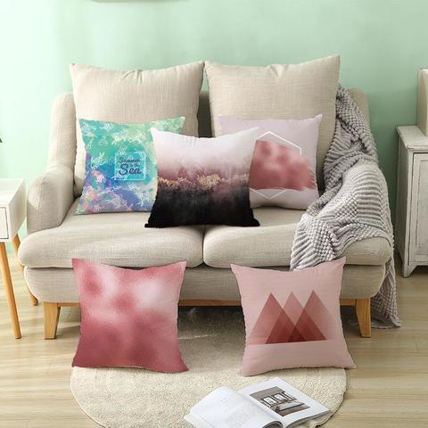 DEALS FOR LESS -1 Piece Colorful Marble Design Cushion Cover.