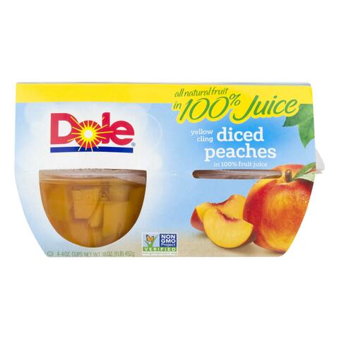 Buy Dole Diced Peach In Juice 113g in Saudi Arabia