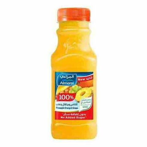 المراعي عصير الأناناس والبرتقال والعنب دون سكر مضاف 300 ملل