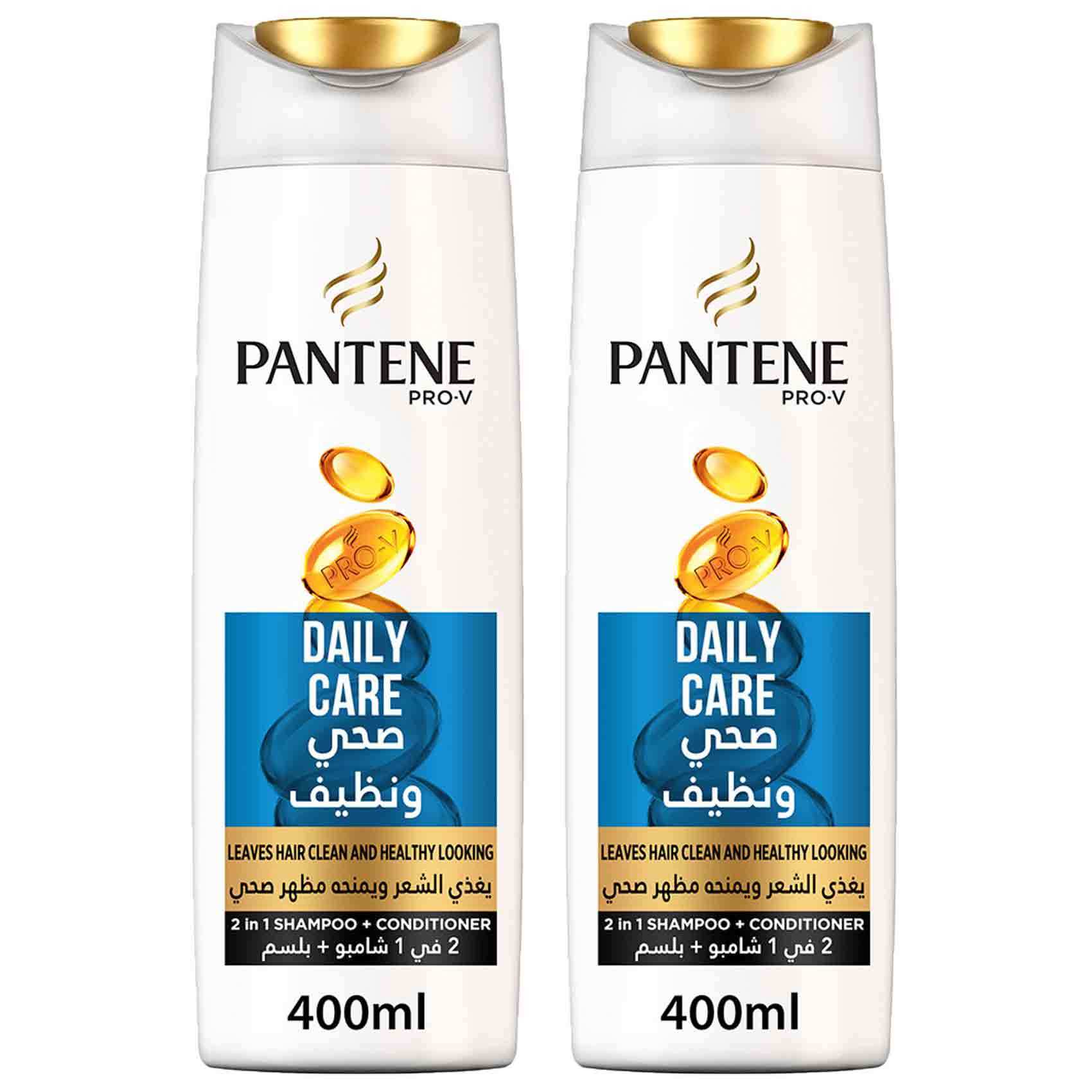 buy pantene shampoo daily care 400 ml 2 pieces online shop beauty personal care on carrefour jordan