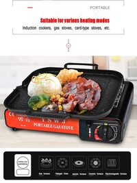 BBQ Grill pan Barbecue Oven Non-stick Bakeware-Induction cooker compatible aluminum non-stick coated bakeware  with grease drainage system