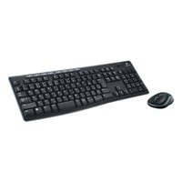 Logitech Wireless Arabic Keyboard And Mouse Combo MK270 Black