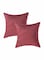 Generic 2-Piece Self Design Jute Cushion Cover Set Red 40 X 40cm