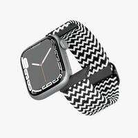 Levelo Crisben Nylon Watch Strap Compatible With Apple Watch Ultra Series 8 Smart Watches 22mm Connector Port 49/45/44/42mm Replacement, Adjustment, Wristband