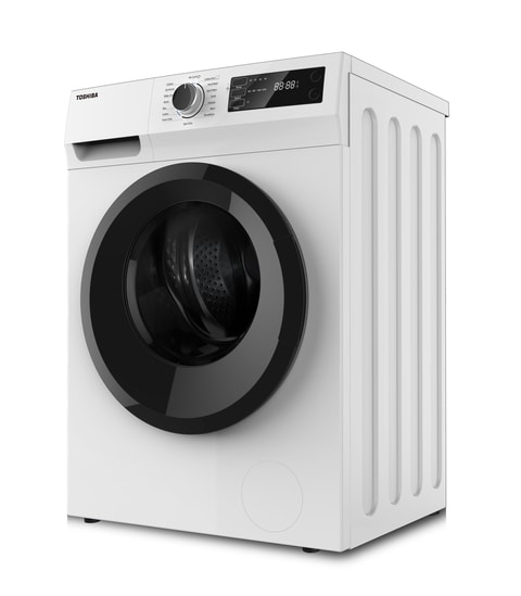 Toshiba - Front Loading Washer 8 Kg 1200 RPM White Color 15 Minutes Quick Wash