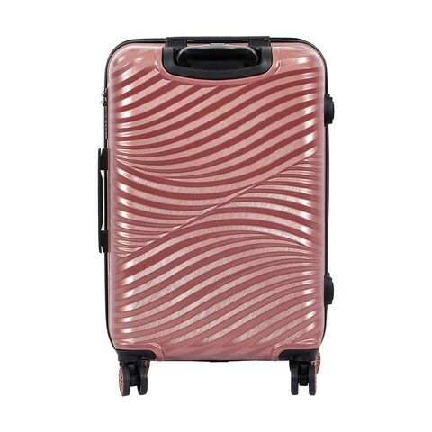Biggdesign Moods Up Medium Suitcase With Wheels Hardshell Luggage With Spinner Wheel Travel Suitcases With Wheels Lock System Lightweight Rosegold 20 Inch