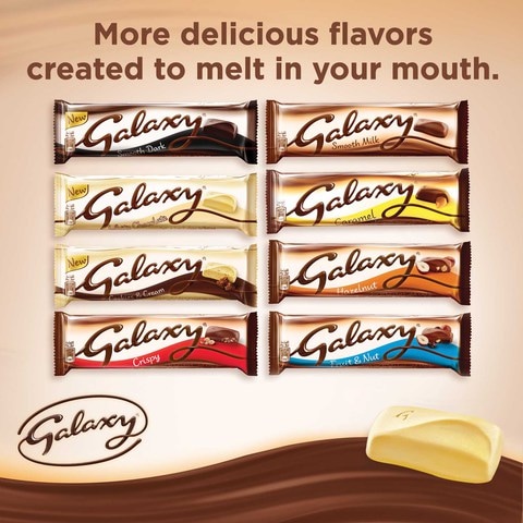 Galaxy White Chocolate Bars Multipack 40g Pack Of 5