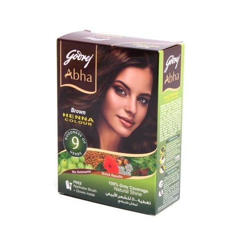 Godrej Abha Henna Natural Brown 9 Herbs 60g