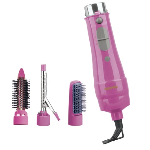 Buy Geepas GH714 4-in-1 Hair Styler, Straighter, Volumizer, Hot Air Brush  with 2 Speed Settings, 360 Swivel Cord & Cool Function, 2 Years Warranty  Online - Shop Beauty & Personal Care on Carrefour UAE