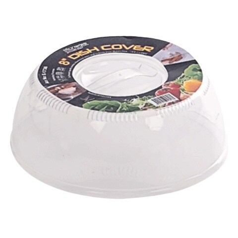 Elianware E1738 Round Shape Dish Cover White 8 Inch