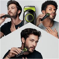 Braun BT3221 Beard Trimmer for Men Cordless &amp; Rechargeable Hair Clipper, Volt Green