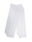 3- Pieces Full Length Soft inner Pants Trousers Silk 100% with Elasticised Waistband Women White L