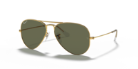 Ray-Ban Unisex Full Rim Aviator Classic Metal Gold Sunglasses RB3025-001-58-58