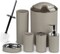 Bathroom Accessories Set,6-Piece Bathroom Gift Set,Toothbrush Holder,Toothbrush Cup,Soap Dispenser,Soap Dish,Toilet Brush Holder,Trash Can,Tumbler Bathroom Accessory Set Complete,Beige Ringed