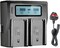 DMK Power DC-01 BP-U30 LCD Dual Battery Charger Compatible With Sony PMW-100, PMW-150, PMW-160, PMW-200, PMW-300, PMW-EX1, PMW-EX1R, PMW-EX3, PMW-EX160, etc.