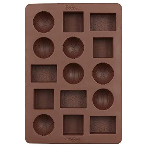 Generic Patterned Silicone Candy Mold, 15 Cavities