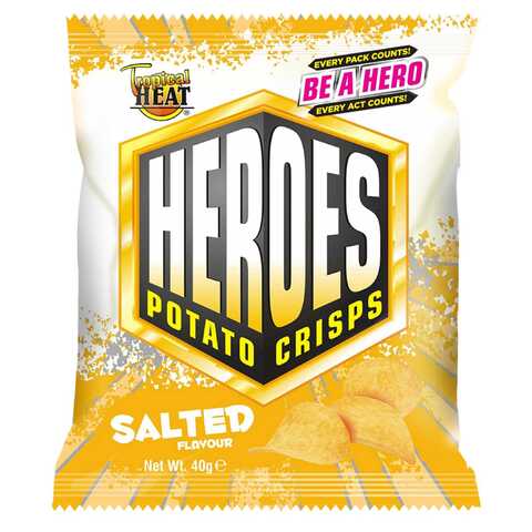 Tropical Heat Snacks Heroes Crisps Salted 40G