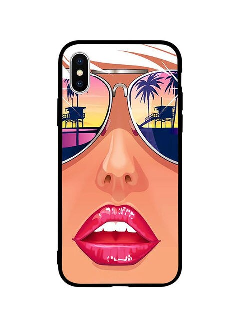 Theodor - Protective Case Cover For Apple iPhone XS Big Glass Girl