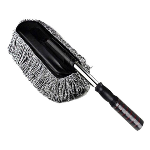 Smart Car Duster With Extendable Handle Grey