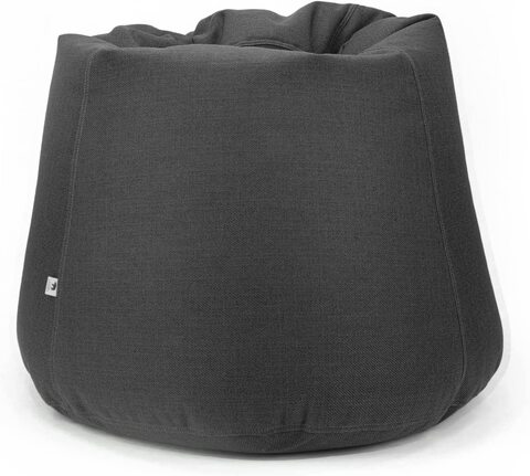 Luxe Decora Fabric Bean Bag Cover Only (XL, Black)
