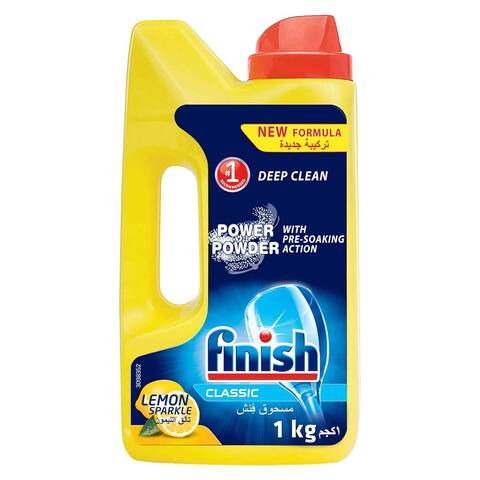 Finish Dishwasher Powder Detergent - Lemon Scent - 1 Kg