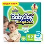 Buy Babyjoy mega pack size 5 extra large x 52 diapers in Saudi Arabia