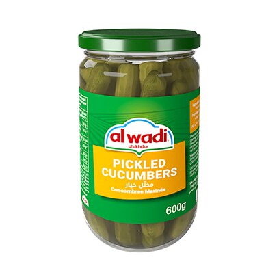 Al Wadi Al Akhdar Pickled Cucumbers  600GR