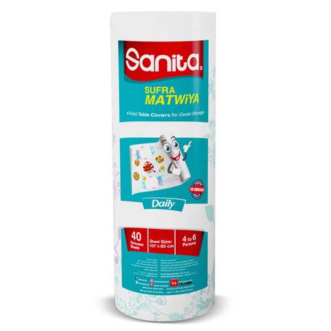 Sanita Sufra Matwiya Daly Table Cover 45 Perforated Sheets