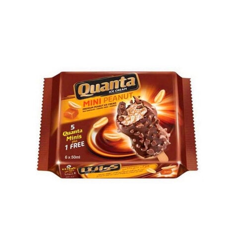 Quanta Mini Sticks Peanut Ice Cream 50ml Pack of 6