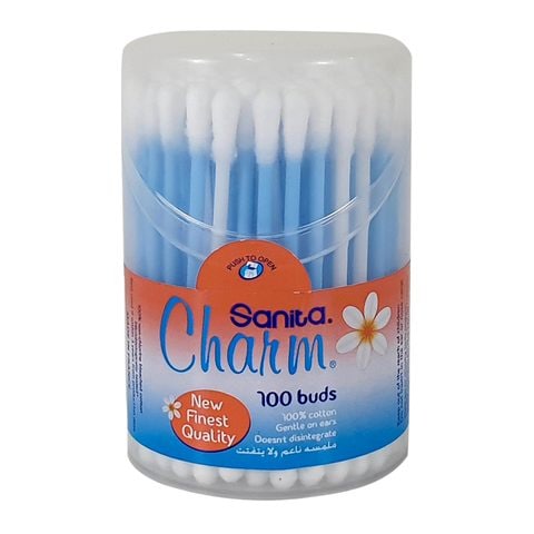 Sanita charm 100 cotton buds