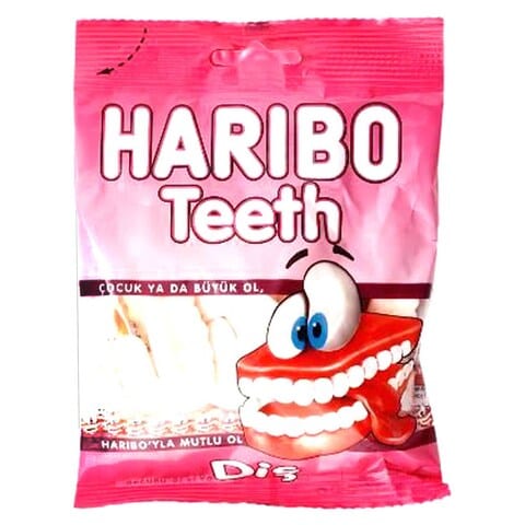 Haribo Jelly Teeth - 80  Gram