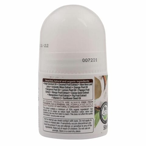 Dr.Organic Bioactive Skincare Organic Virgin Coconut Oil Deodorant Clear 50ml