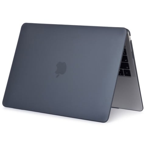 Ozone - Rubberized Frosted Case For Macbook Air 13-inch with Retina Display (A1932) Protective Hard MacBook Cover - Black