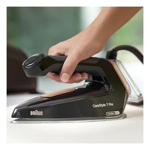 Braun CareStyle 7 Pro Steam Generator Iron IS 7286 Black And Rose Gold 2700W