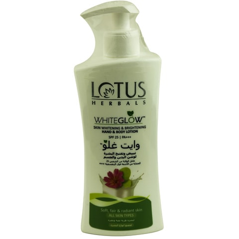 Lotus Herbals White Glow Skin Whitening Brightening Hand And Body Lotion 300ml