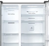 Hisense 516L Net Capacity Side By Side Refrigerator, Silver, RS670N4ASU