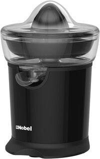 Nobel Portable Juicer 2 Cones With 2 Sizes Plastic Spout With Anti-Drip Function And Overheat Protection, Detachable Plastic Part For Easy Clean Anti Slip NJ406 Black 1 Year Warranty