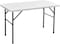 LANNY Plain White Racktange Folding Table AK120D for Buffeet Party Picnic Stuff Indoor Outdoor- Table top no foldding, only leg foldding