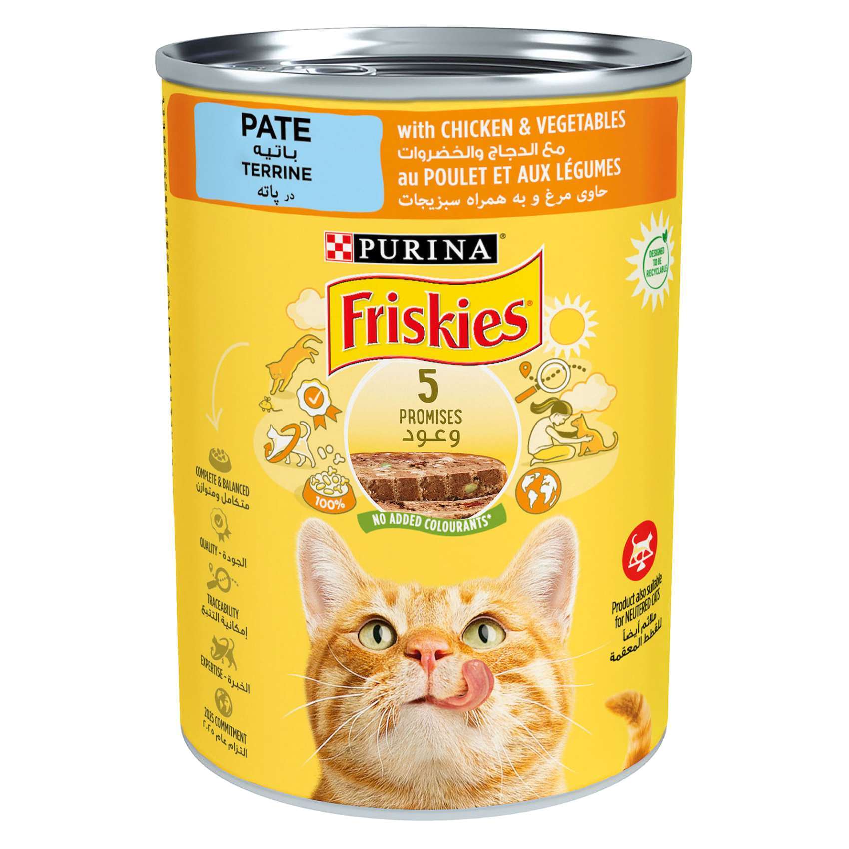 Purina Friskies Chicken And Vegetable Flavour In Gravy Cat Food