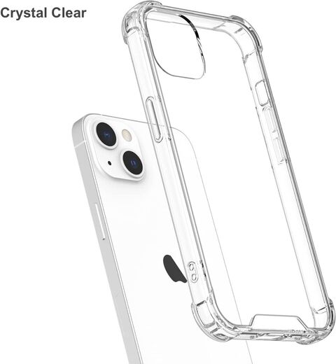 ZOLO Shockproof with TPU Silicone Bumpers Anti-Scratch Case Cover for iphone 13  Clear