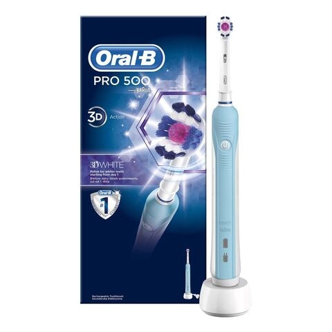 Oral-B Pro 500 3D White Electric Toothbrush White