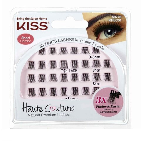 Kiss Haute Couture Trio False Eyelashes Classy 30 count