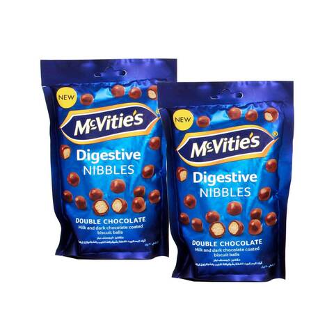 McVitie&#39;s Digestive Nibble Double Chocolate 120gx2&#39;s