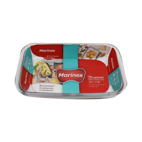 Buy Marinex Rectangular Baking Dish Clear 1.6L Online Shop Home